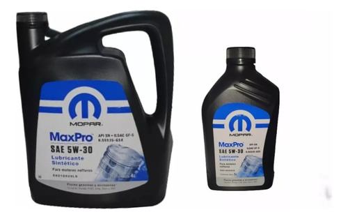 Aceite Nafta Mopar Max 5w30 5 Litro Mopar Fiat 1.8 Jeep