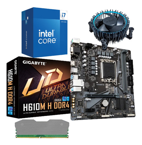 Combo Board H610m Procesador Intel Core I7 14700 Ram 16gb Pc