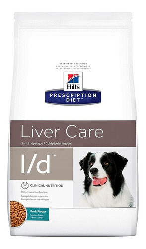 Alimento Hill's Prescription Diet Liver Care L/d Para Perro Adulto Todos Los Tamaños Sabor Cerdo En Bolsa De 7.9kg