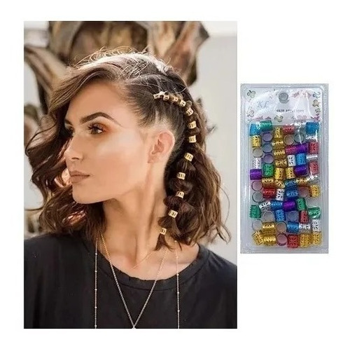 Abrazaderas Para Peinados Trenzas Niuñas Mujer 50unds Color
