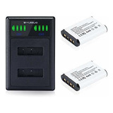 Np Bx1 Batería De Litio 2 Paquete Y Cargador Usb Dual ...