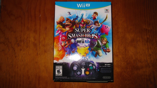 Super Smash Bros Bundle Wii U 2014 Control+adapter