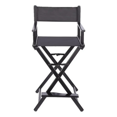 Silla Director Portátil Beautyshop Negro Aluminio 125kg Maquillaje | Meses sin interés