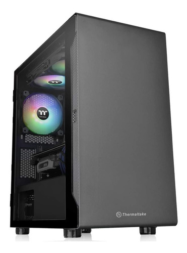 Gabinete Tt S100 Mid-tower Tg 1 Fan Negro