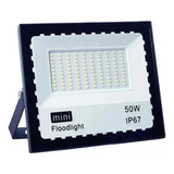 Refletor Led Mini 50w Branco Quente 3000k Bivolt Ip67