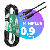 Cable Auxiliar Miniplug Stereo 0.9 Metros Para Audio Estereo