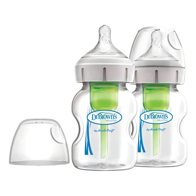 Biberón Vidrio Dr Brown's Options+ 150ml Anticólicos Pack 2 | Envío gratis