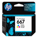 Tinta Hp 667 Color Original 1275 2374 2375 2376 2775 6475