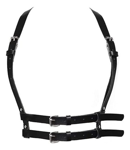 Waist Belt Belt Leather Body Chest Chain Black Goth