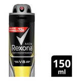 Rexona Men V8 Antitranspirante Aerosol 150ml Fragancia Fresca