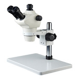 Microscopio Trinocular 8-50x Parafocal Barlow  Iluminador 6c