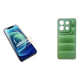 Funda Puffer + Hidrogel Compatible Con Pocophone Poco X6 5g