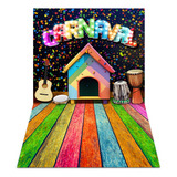 Fundo Fotográfico De Carnaval Pet Tecido 1,75x1,20 Pn-01457