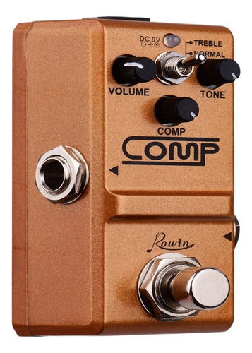 Pedal De Efeito Guitarra Rowin Compressor Pedal Pedal Bypass