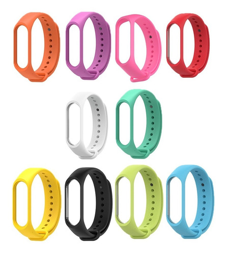  Pulseiras Silicone Para Xiaomi Mi Band 6 Premium