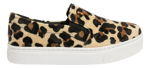 Tênis Santa Lolla Slip On Veludo Animal Print Onça!