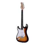 Guitarra Eléctrica Para Zurdo Parquer Custom Stratocaster De Caoba 2019 Sunburst Laca