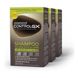  Shampoo Just For Men Control Gx, Desvanecedor Progresivo De Canas, Paquete De 3, 118ml