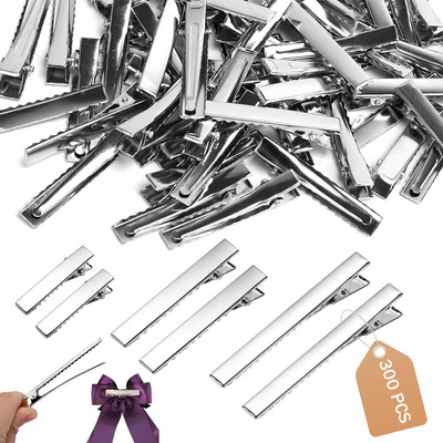 300 Broches Pinza Cocodrilo Para Moños Vinil Y Manualidades