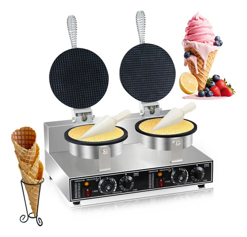 Máquina De Conos De Helado Con Marquesitas Doble