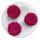 Molde De Silicone 3 Mini Flores Suculentas