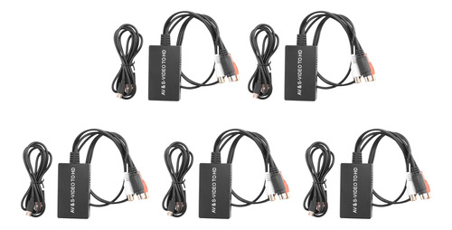 5x Svideo Para Convertir S-video Y 3rca Cvbs Composite A A