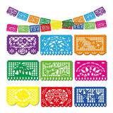 Domestar Pancarta De Fiesta Mexicana, 18 Pies De Plástico F