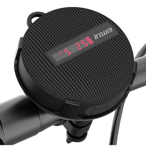 Inwa Altavoz Bluetooth Portátil Para Bicicleta Con Pantalla