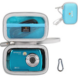  Aproca Blue Hard Travel Storage Case, Para Polaroid Is048 C