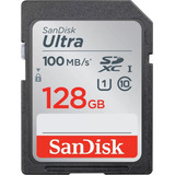 Cartão De Memória Sd Sandisk Ultra 128gb 100mb/s