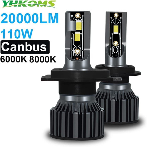 Par De Bombillos Led H4 20.000 Lumens Premium