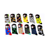 Pack12  Calcetines Diseños Variados Algodón Para Hombre