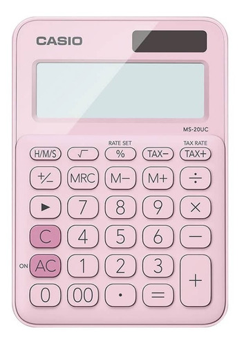 Calculadora De Escritorio De 12 Dígitos Rosa Casio