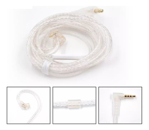 Cable Kz Auricular  Mini Plug - 120cm - Tipo C Con Micrófono