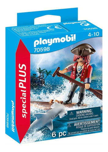 Playmobil Special Plus - Pirata Con Balsa 70598 Children's
