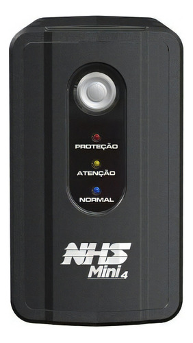 Nobreak Senoidal 600va (300w) Nhs Mini 4 Biv/220v Cor Preto