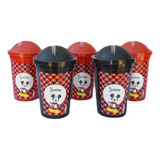Vasos Plásticos Personalizados Mickey 20 Unid+bolsita+sorbet