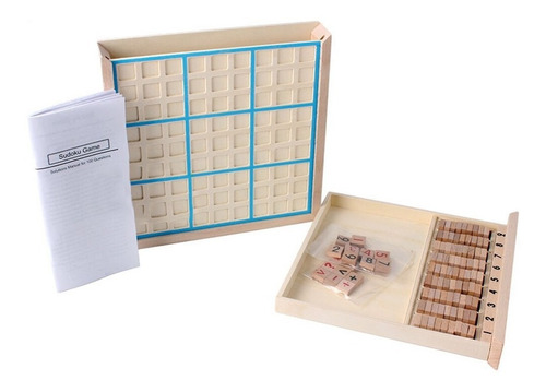 Juego Madera Sudoku Matemático Números Con  100 Ejercicios