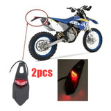 Freno Led Trasero Rojo Tail Motocross Xr Crf Klx En, 2 Unida