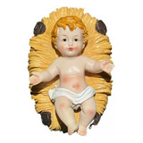 4 Estatua Del Niño Jesús En La Cama D, Decoración