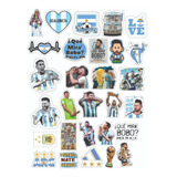 Stickers Calcos Vinilos Termo Argentina Messi Mundial Afa