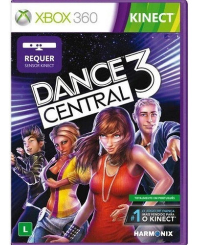Jogo Dance Central 3 Mídia Física Original Xbox 360