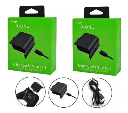 Kit 2 Baterias Controle Xbox S Xbox One C/ Cabo 