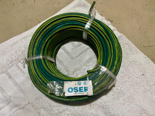 Cable 6mm Verde Amarillo 100 Metros Nuevo Osep Ind Arg