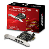 Vantec 4-port Firewire 400 Pci Host Card Interno 400mbit/s Adaptador Y Tarjeta De Red, 3 Puertos, Fw800/400