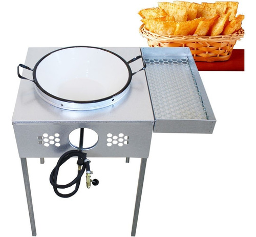 Tacho De Fritura A Gás Alta Pressão 10 Litros Profissional