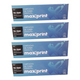 Kit 4 Cartucho Toner Preto Brother Tn-1060 Maxprint