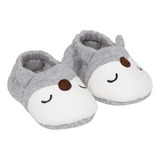 Pantufa Bebê Raposa Cinza 18 A 24 Meses 17022 - Buba