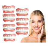 7×set De Prótesis Profesionales Silicona Brillante Dentes F