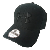 Gorra Under Armour Negra Bordada Running Cap